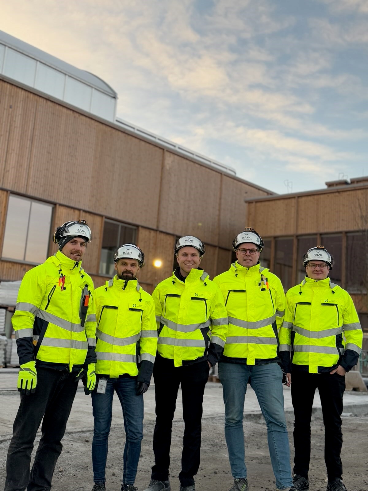 Byggarbete i ett projekt hos DMG Konsult
